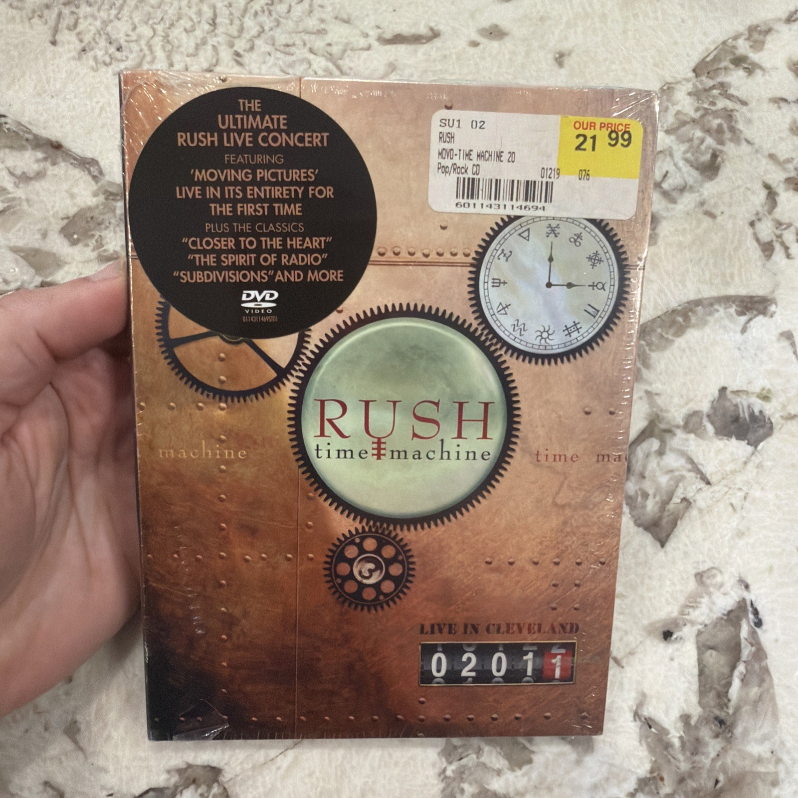 Rush - Time Machine 2011 Live in Cleveland DVD Sealed New Hype Sticker Rare OOP