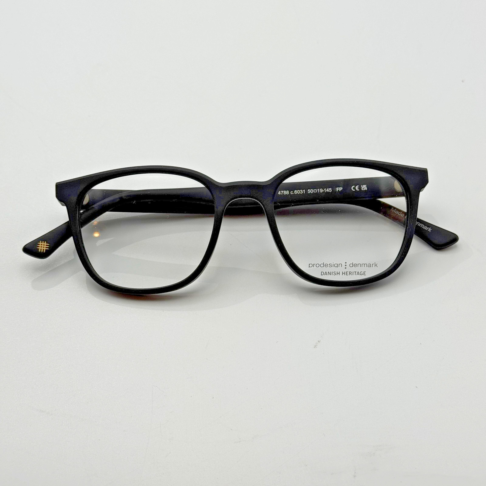 Prodesign Denmark Eyeglasses Frames 4788 c.6031 Matte Black 50-19-150 Authentic