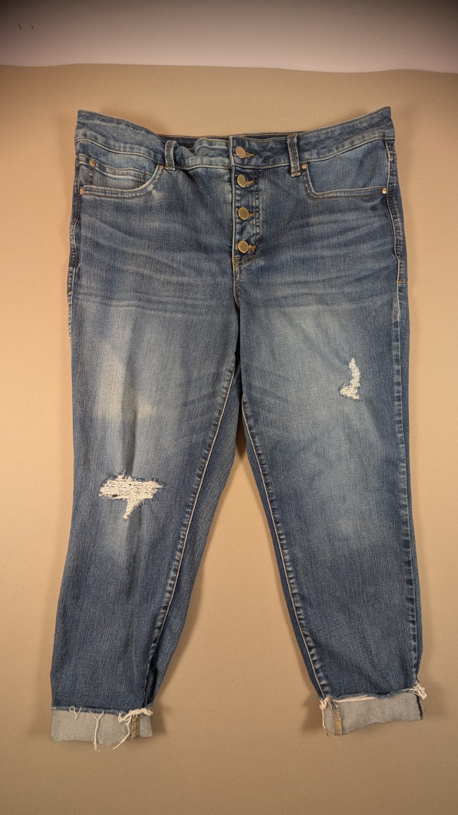 Women\'s Maurices Everflex High-Rise Button Fly Jean Size 16 Women\'s Maurices Everflex High-Rise Button Fly Jean Size 16