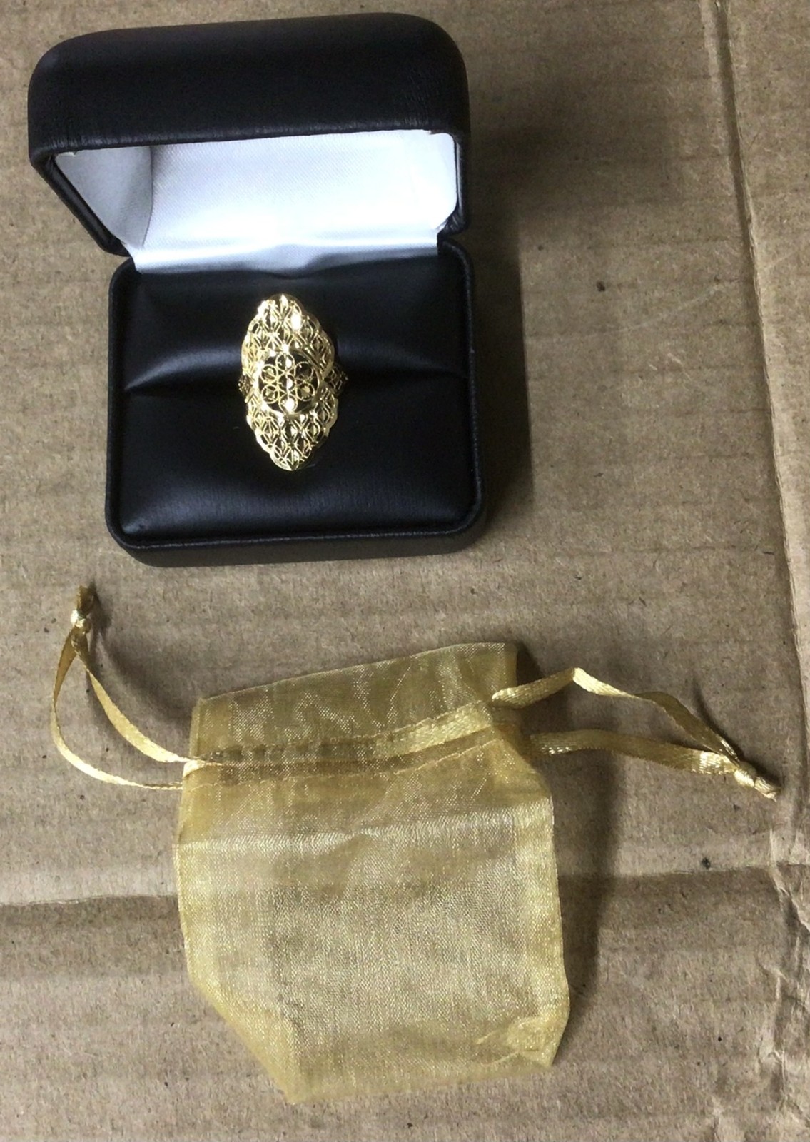 22K Solid Yellow Gold Ring Genuine Hallmarked 22K Handcrafted Size US 7.25