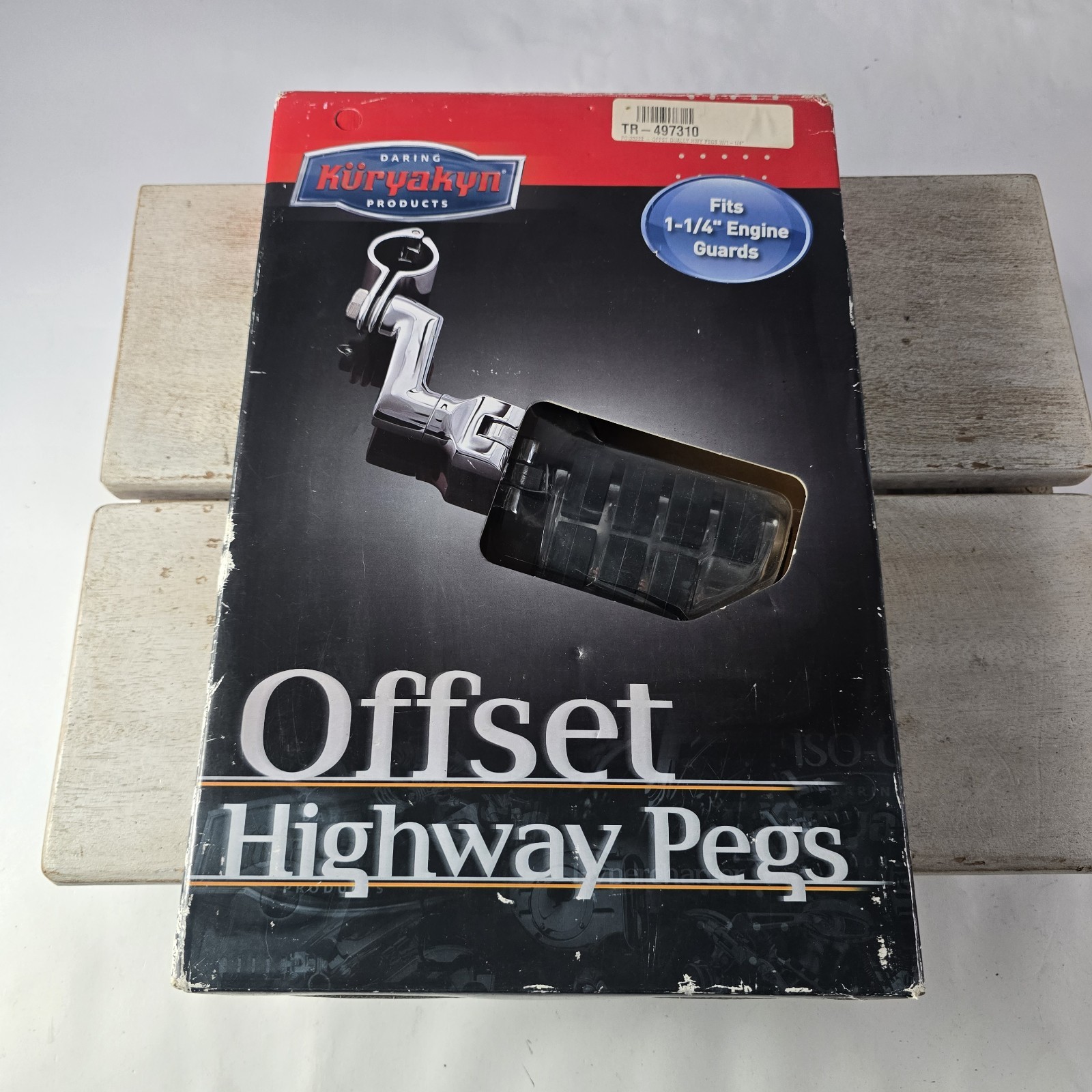 NOS Kuryakyn Offset Dually Highway Pegs w/ 1-1/4