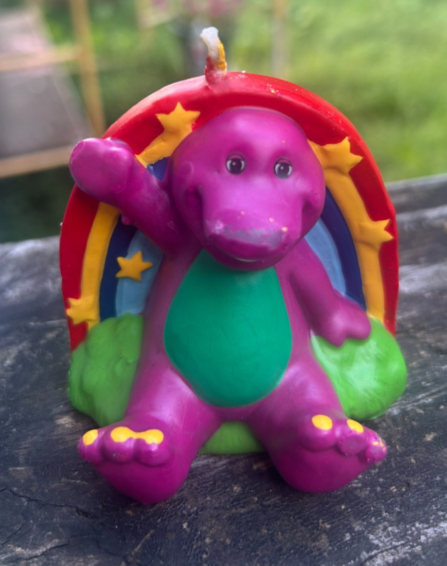 Barney Wilton Candle 1998 nip vintage birthday 3 Barney Wilton Candle 1998 nip vintage birthday 3