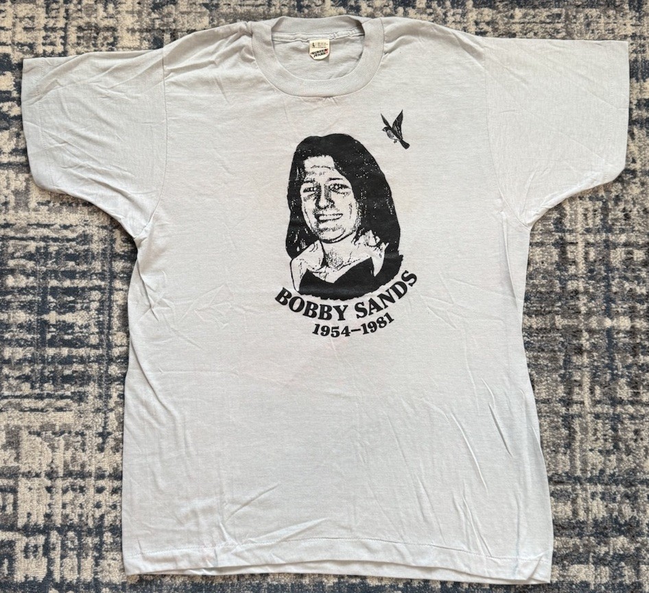 Vintage 80s Bobby Sands Memorial T Shirt L Noraid The Troubles Sinn Fein Ireland