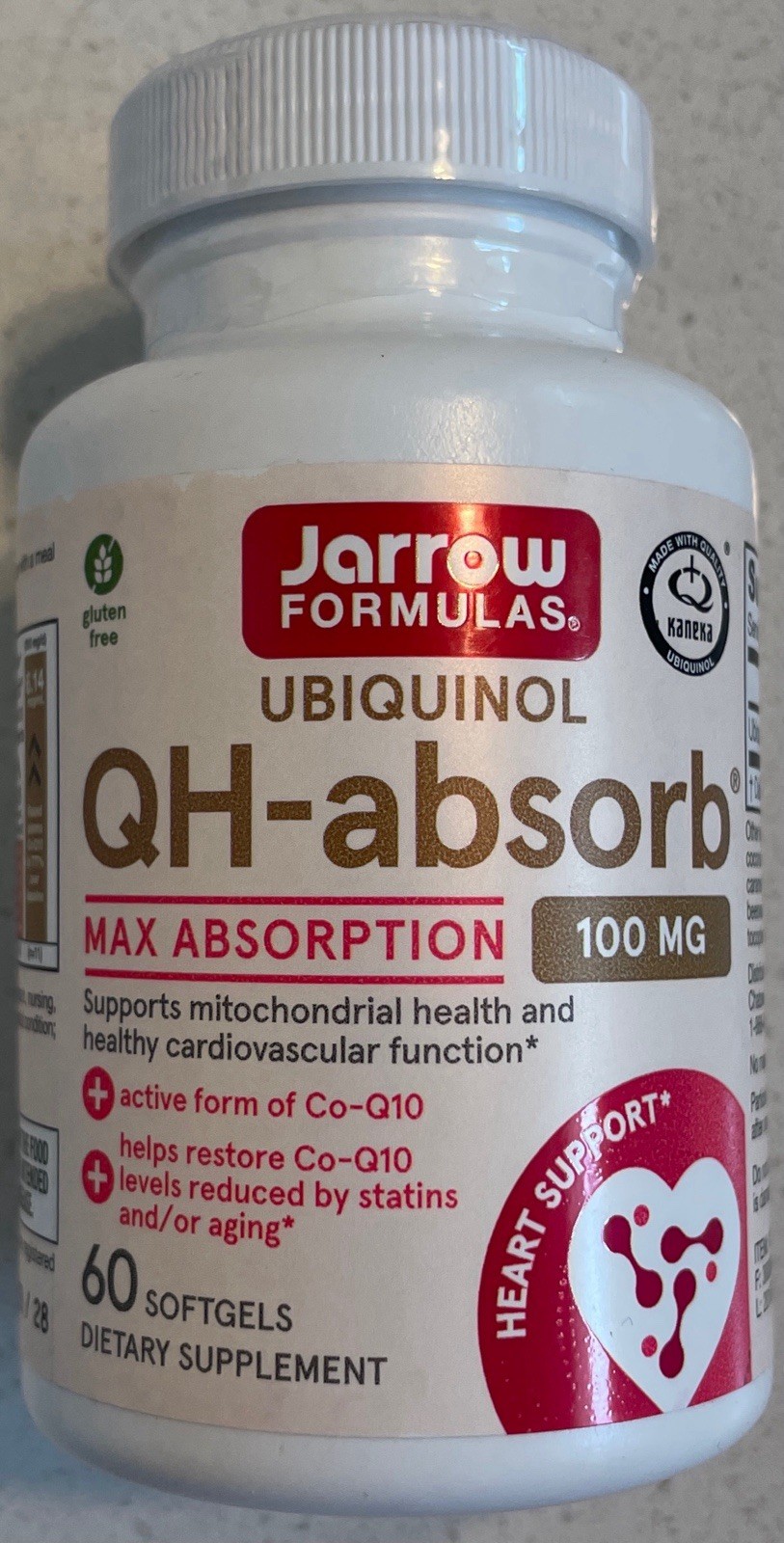 Jarrow Formulas Ubiquinol QH-absorb 100 mg – 60 Softgels – Expires 12/2028 Jarrow Formulas Ubiquinol QH-absorb 100 mg – 60 Softgels – Expires 12/2028