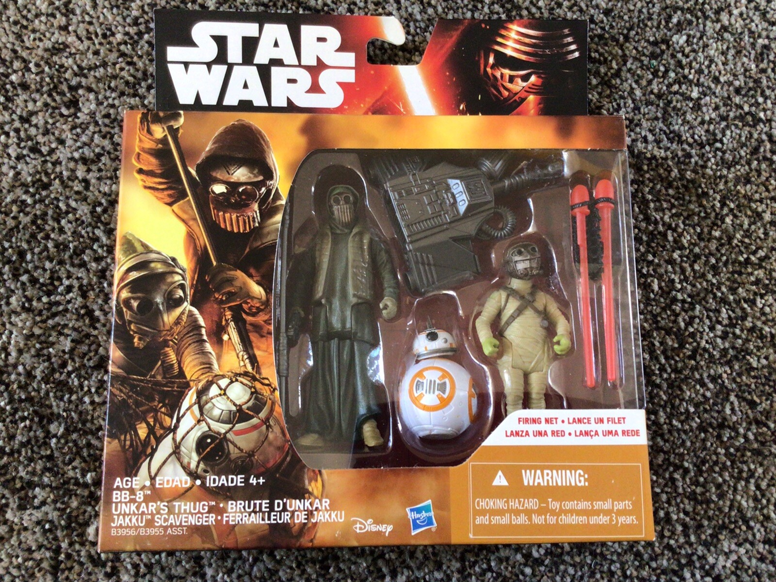 Star Wars The Force Awakens 3pk Figures - BB-8, UNKAR'S THUG, JAKKU SCAVENGER. Star Wars The Force Awakens 3pk Figures - BB-8, UNKAR'S THUG, JAKKU SCAVENGER.