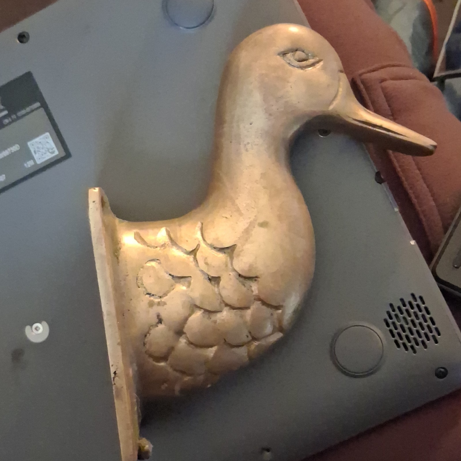 Vintage Heavy Brass Duck Head Wall Hook - Coat/Hat/Towel/Purse Holder Vintage Heavy Brass Duck Head Wall Hook - Coat/Hat/Towel/Purse Holder