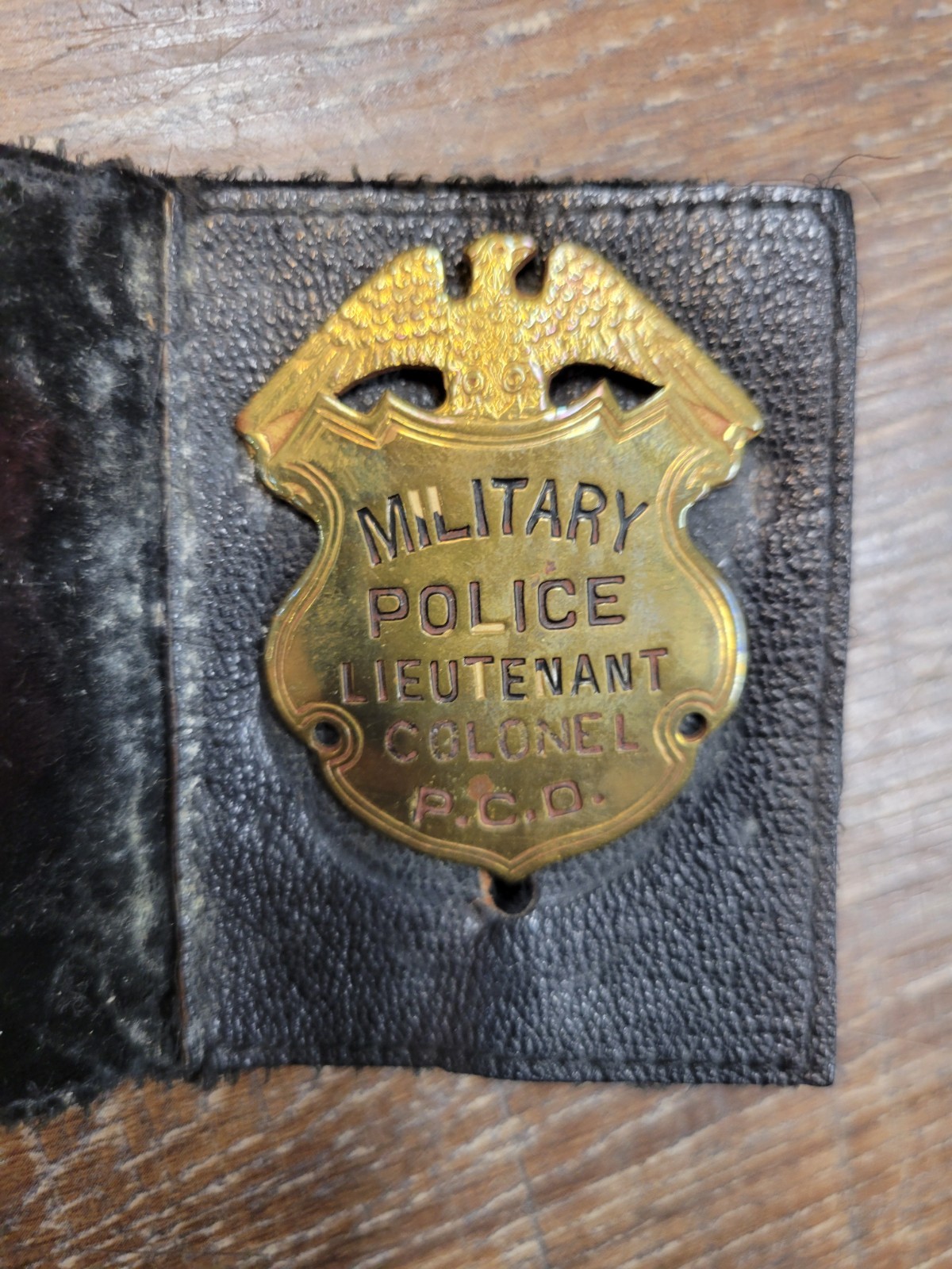 Original Vintage P.C.D. Military Police Colonel Badge Original Vintage P.C.D. Military Police Colonel Badge