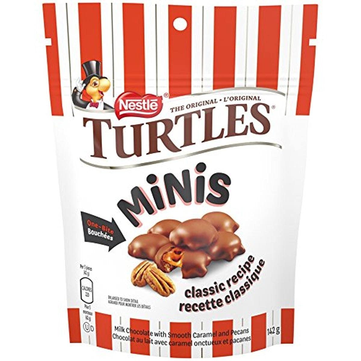 Turtles Chocolate Bars Minis 142g bag