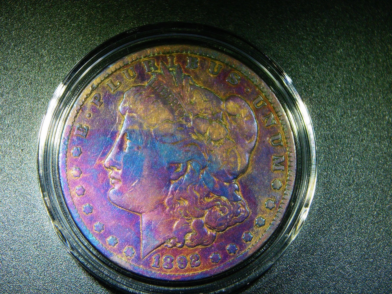 VF+ 1892 MORGAN SILVER DOLLAR BEAUTIFULLY TONED COLLECTOR GRADE COIN M-2187