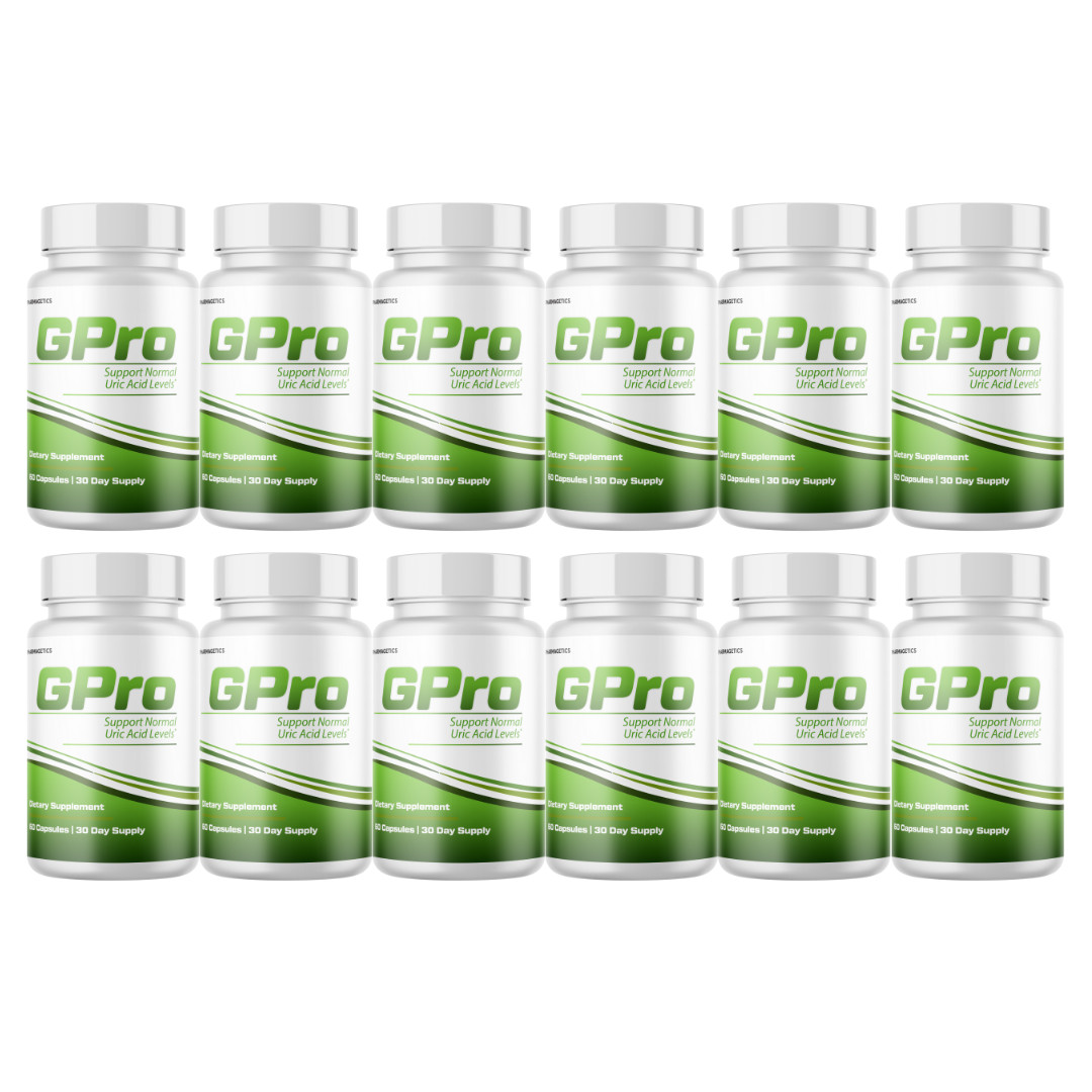 GPro -Stable Uric Acid level, Healthy Uric Acid Levels- 12 Bottles Official