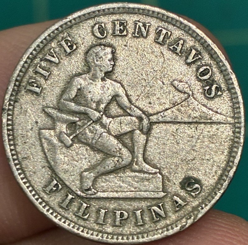 1903 Philippines 5 Centavos United States Administration 1st Year 