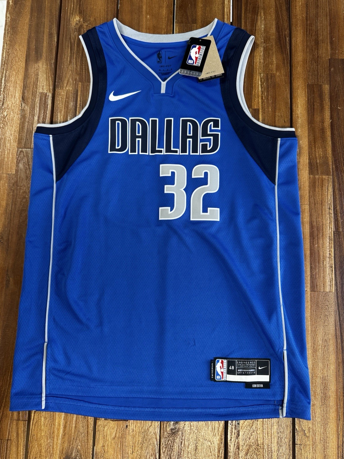 Authentic Nike Dallas Mavericks Cooper Flagg #32 Blue Swingman Icon Jersey NWTs