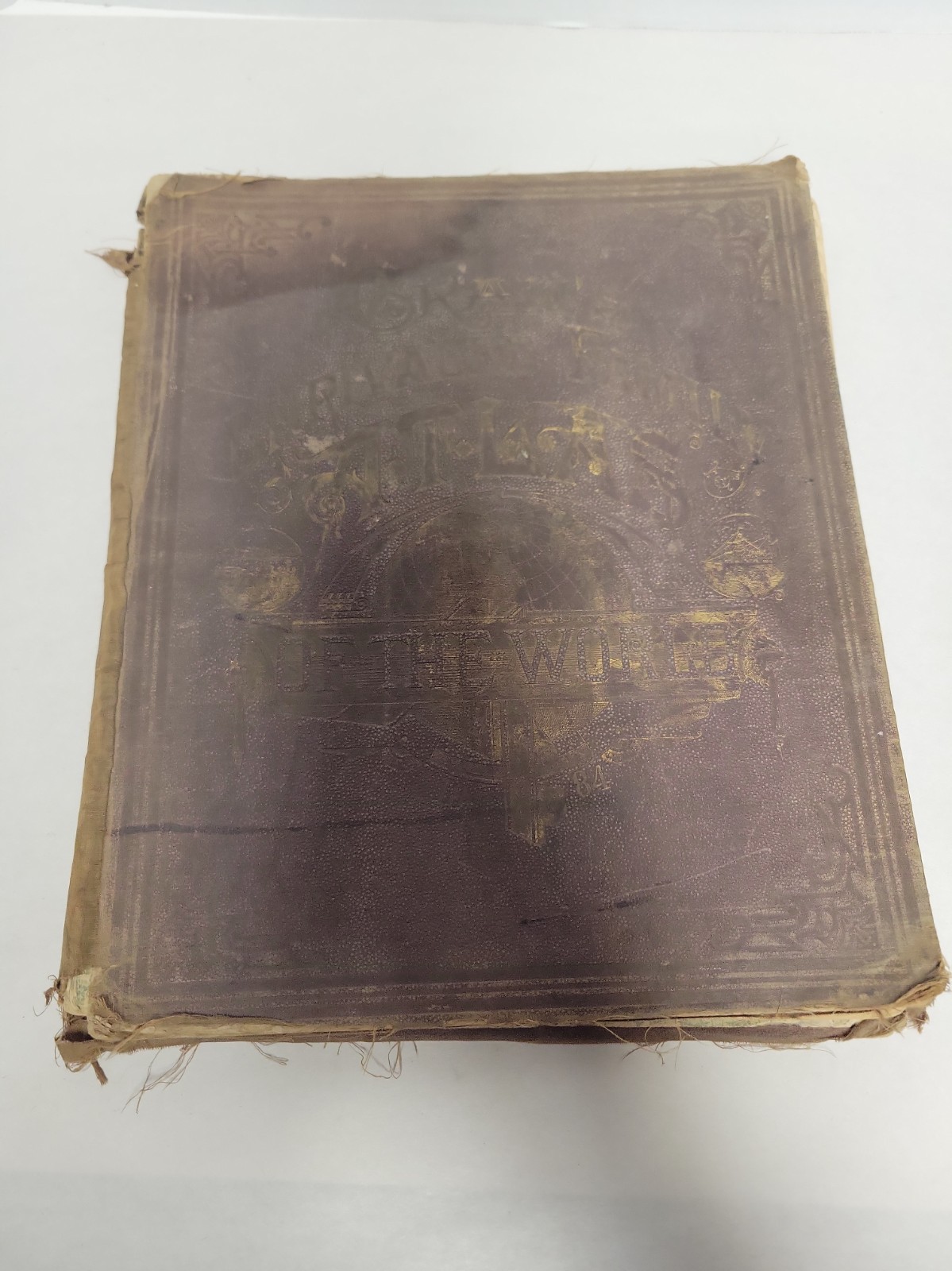 1884 Cram\'s Unrivaled Family Atlas of The World - Damaged See Photos 1884 Cram\'s Unrivaled Family Atlas of The World - Damaged See Photos