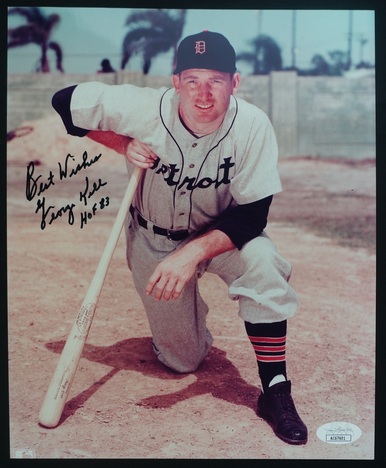 George Kell Autographed Auto Signed Inscribed Best Wishes HOF 83 8x10 Photo JSA