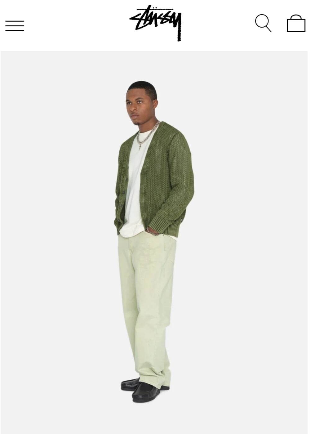 Stussy Double Dye Big \'Ol Jeans In Cream Size 30 New With Tag Stussy Double Dye Big \'Ol Jeans In Cream Size 30 New With Tag