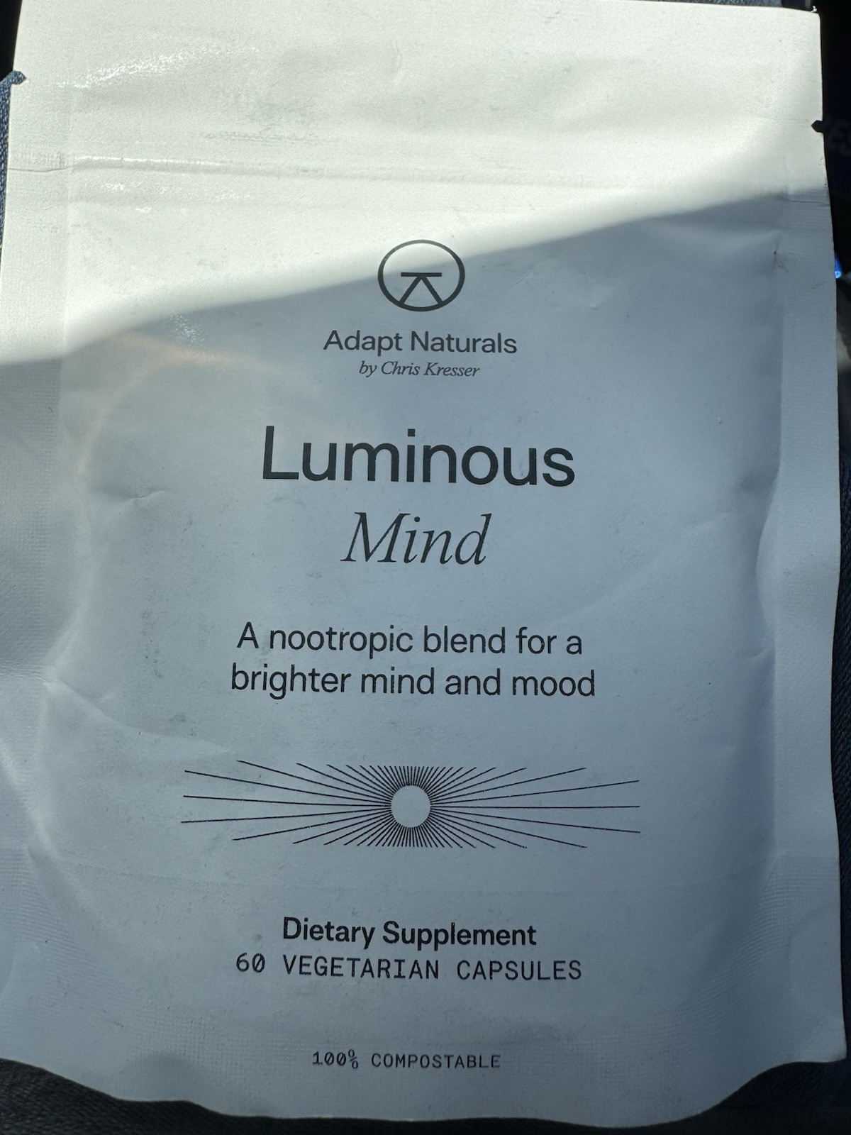 Adapt Naturals By Chris Kresser Luminous Mind Authentic 60 Vegetarian Capsules