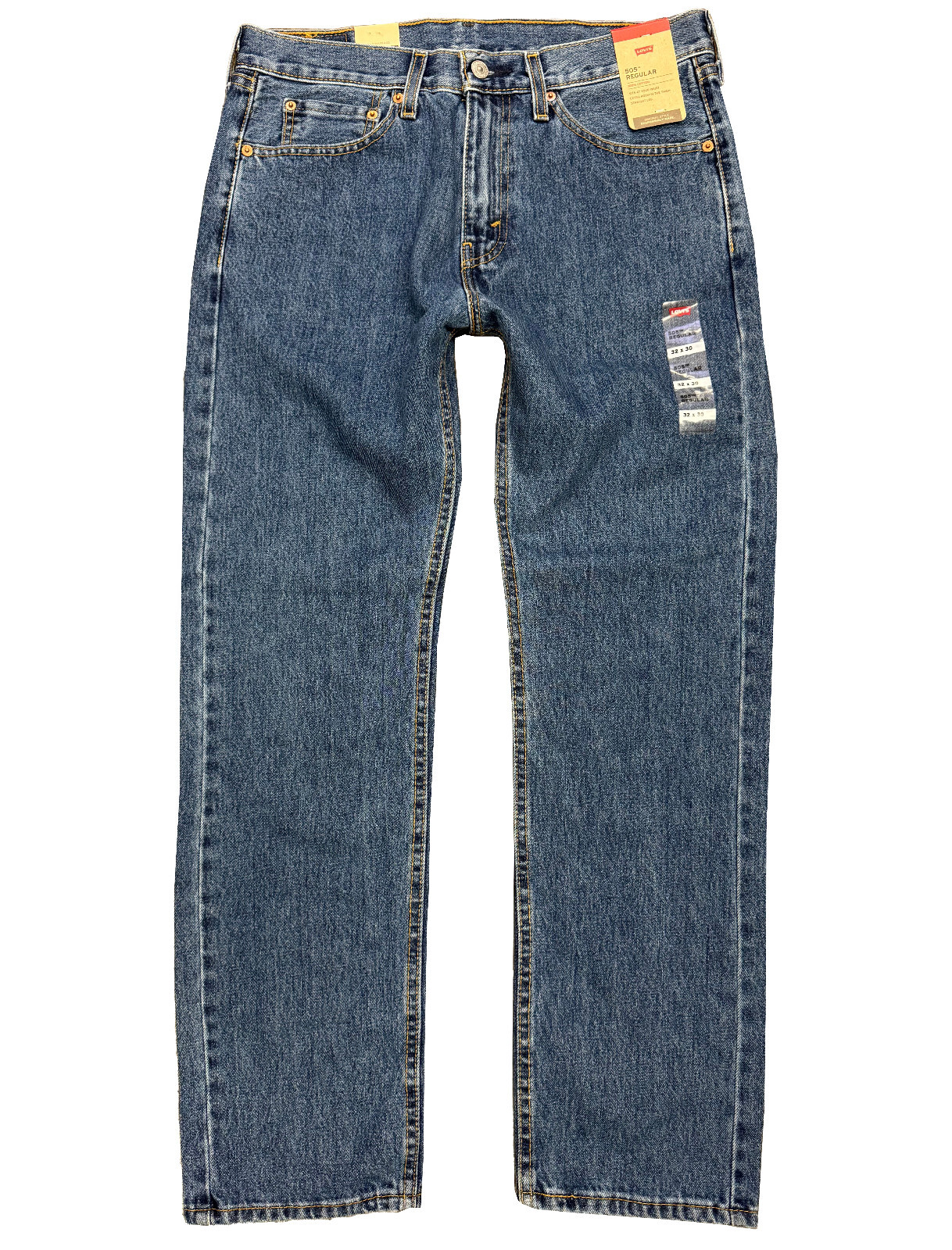 Levi's Men's Cotton 505 Regular Fit Straight Leg Zipper Fly Denim Jean Pants