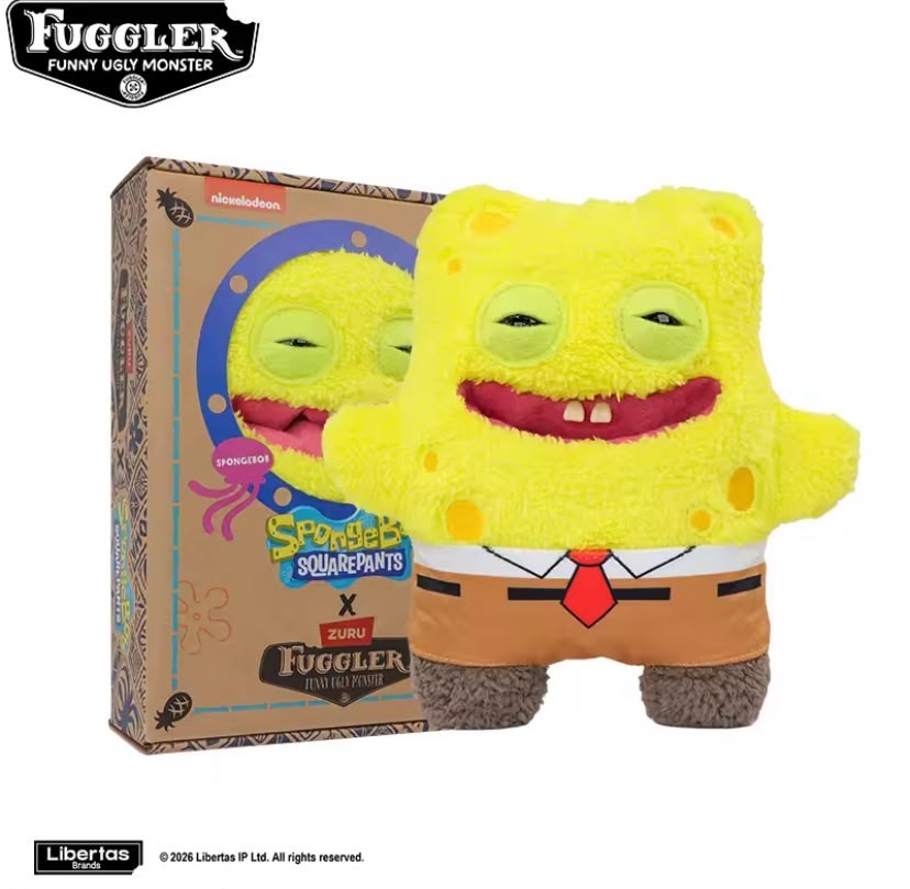 Fuggler Funny Ugly Monsters Plush 22cm SpongeBob Patrick Tooth Monster Toy