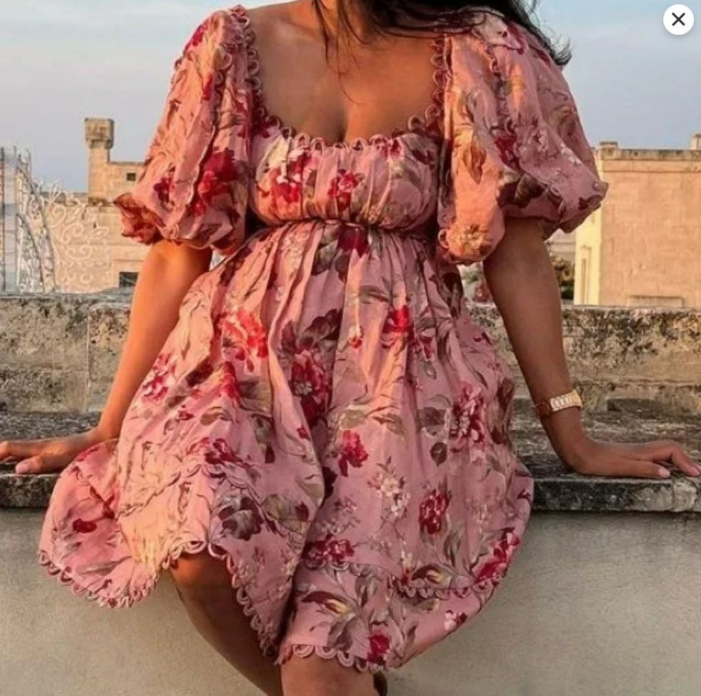 NWT Zimmermann CASSIA SCALLOP MINI DRESS Size 2 AU, 8 US NWT Zimmermann CASSIA SCALLOP MINI DRESS Size 2 AU, 8 US
