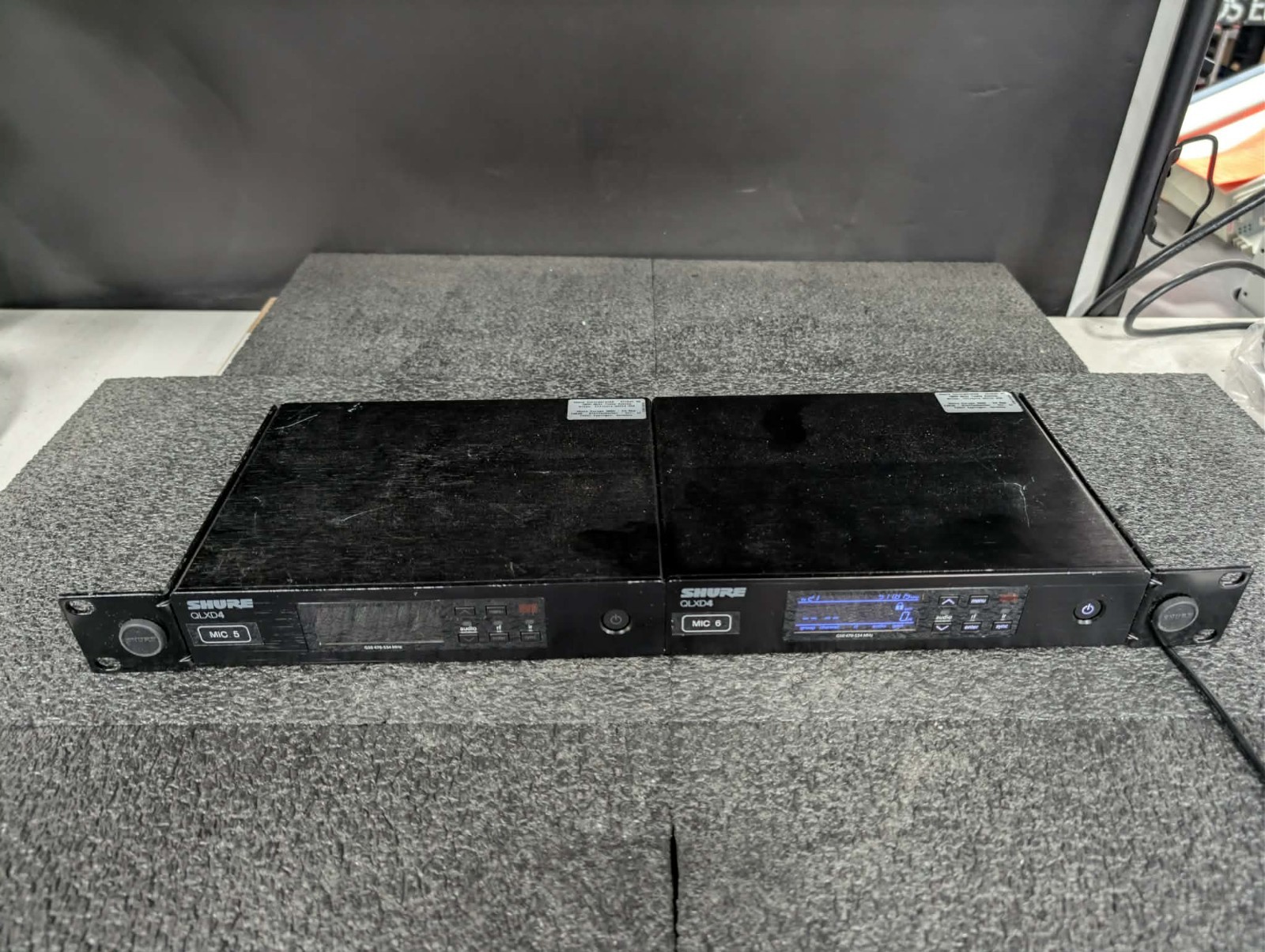 Lot of 2 Shure QLXD4 G50 470-534MHz Wireless Receiver