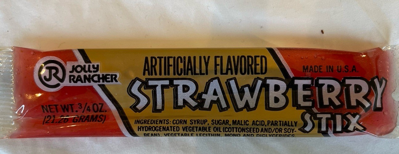 Vintage JOLLY RANCHER STRAWBERRY STIX Sealed NOS Very Rare Vintage JOLLY RANCHER STRAWBERRY STIX Sealed NOS Very Rare