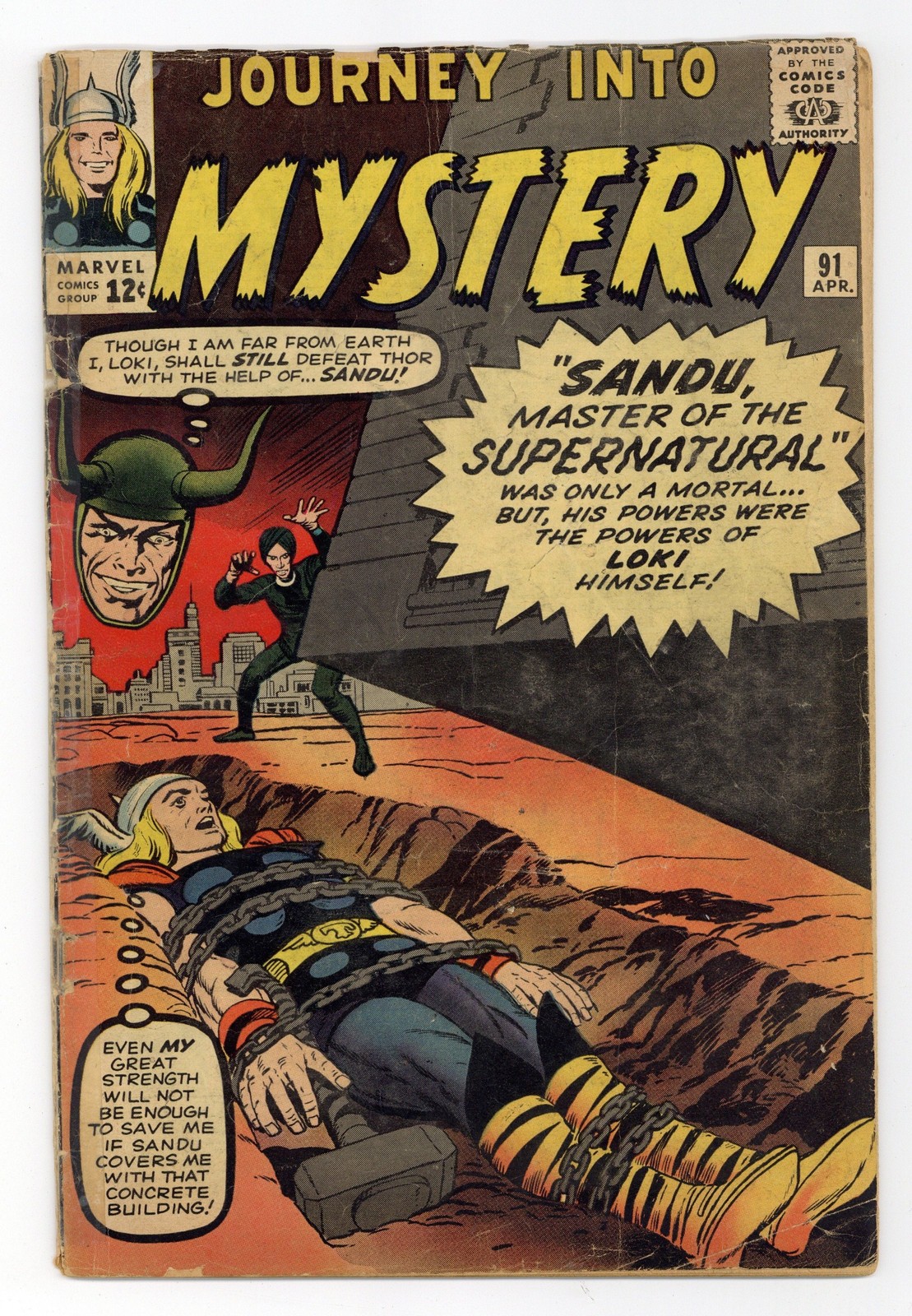 Thor Journey Into Mystery #91 FR 1.0 1963 1st app. Odin\'s Valkyries (cameo)