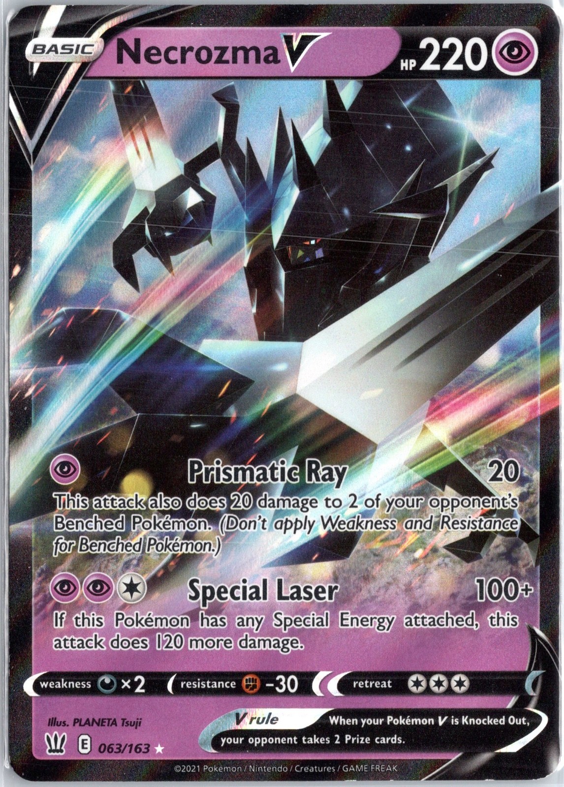 Necrozma V Holo Ultra Rare SWSH05: Battle Styles 063/163 NM/LP