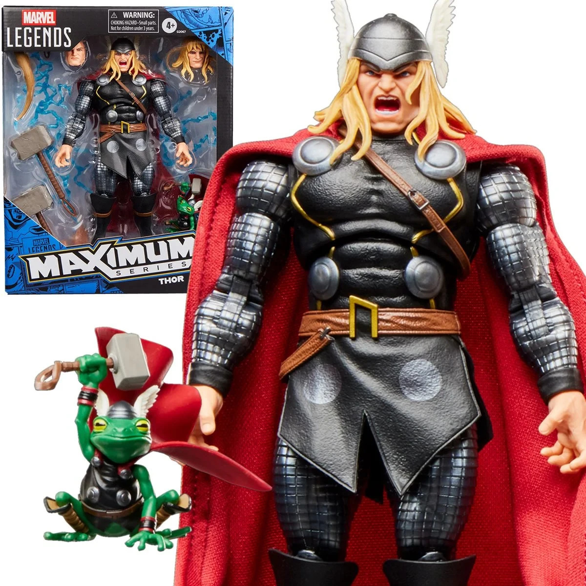 Marvel Legends Maximum Series Thor 6-Inch Action Figure w/ Throg 14 Accessories