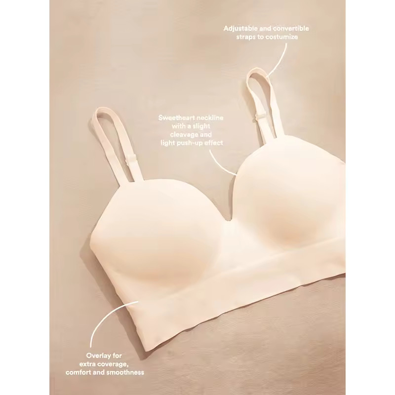 Shapermint Truekind Supportive Comfort Wireless Shaping Bra Women's