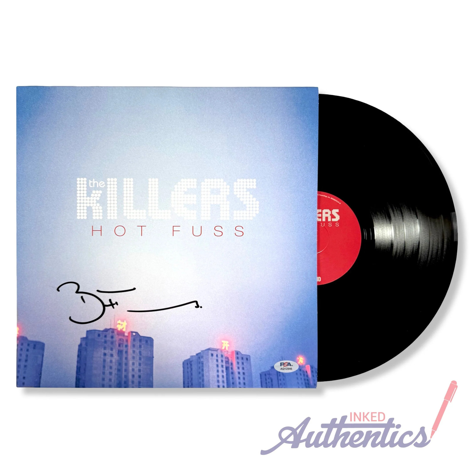 Brandon Flowers Signed Autographed Vinyl LP “Hot Fuss” PSA/DNA Authenticated Brandon Flowers Signed Autographed Vinyl LP “Hot Fuss” PSA/DNA Authenticated