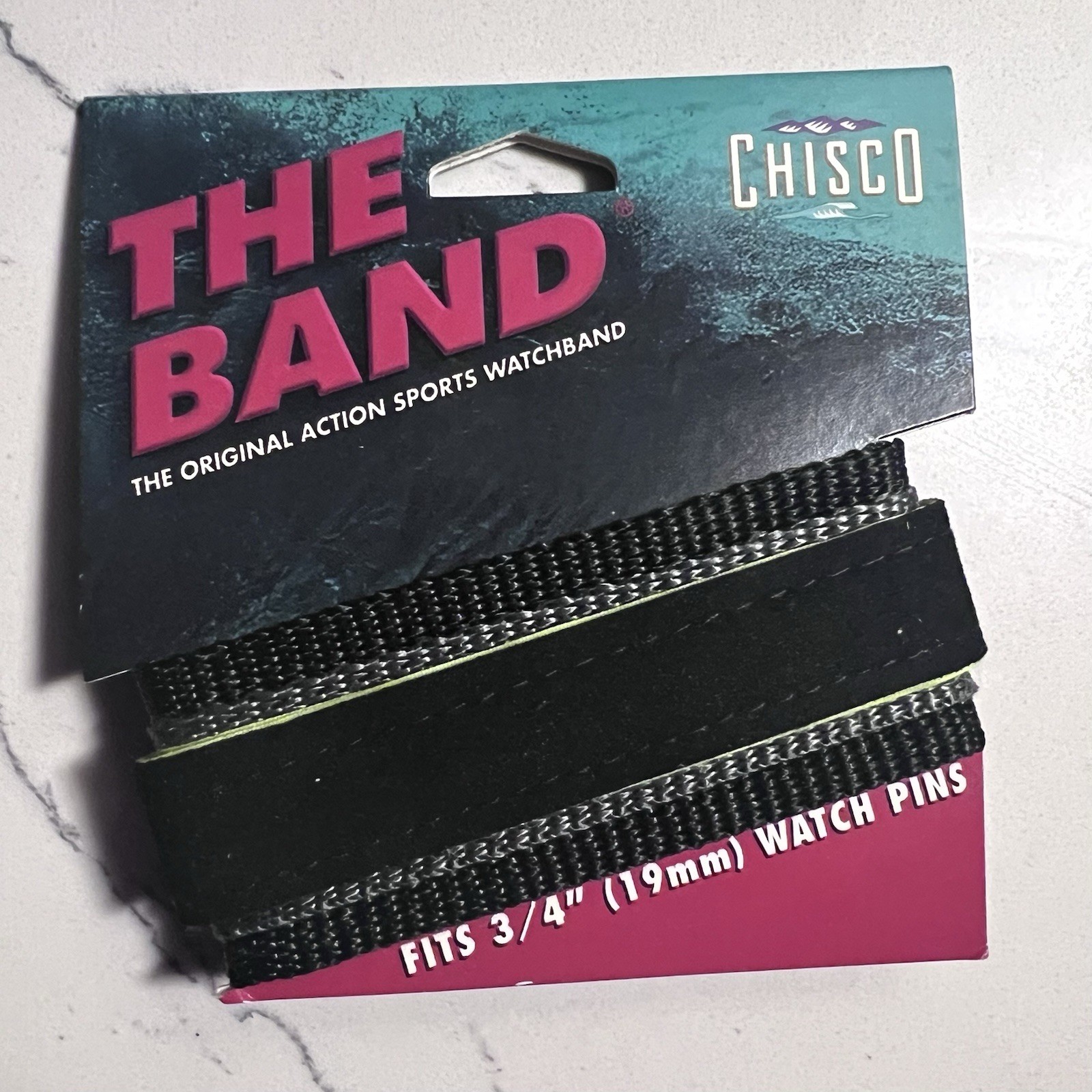 90s Dead Stock Suede Watch Band The Band Chisco Nylon Sports Band Vintage Y2K
