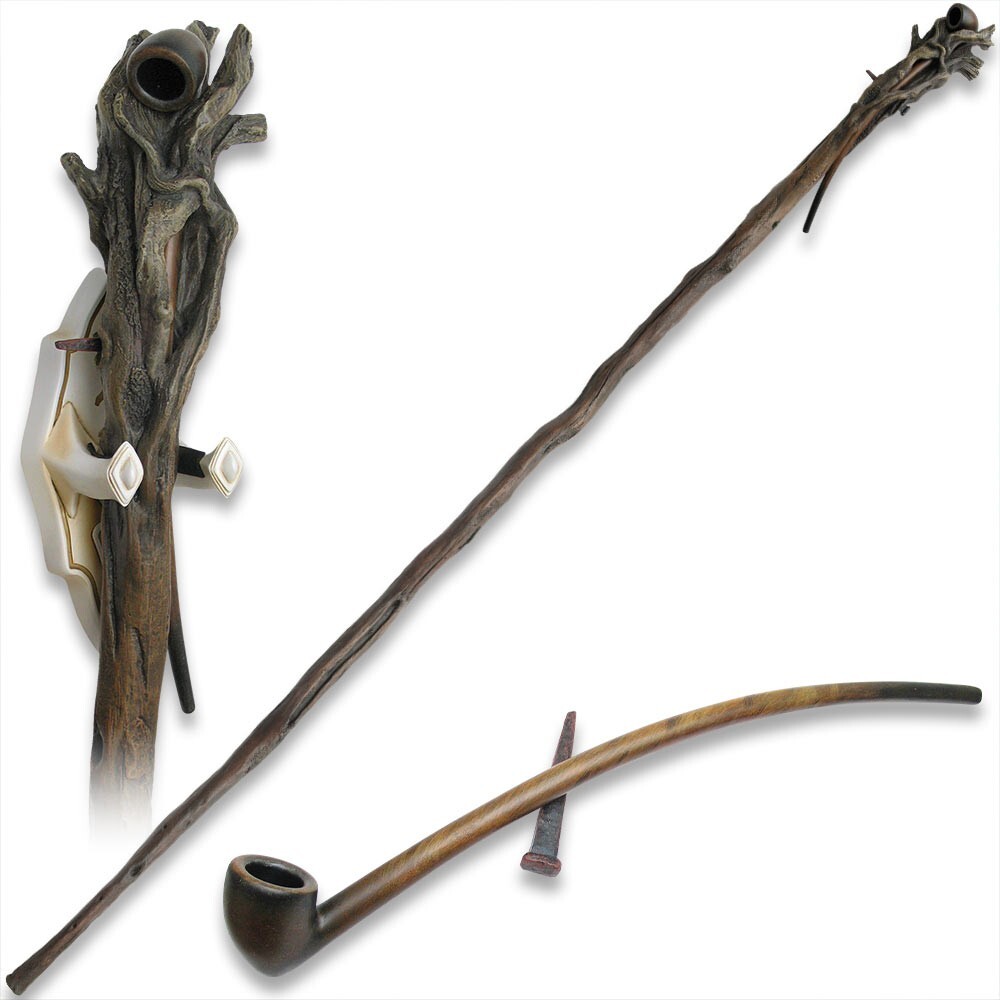 LOTR Gandalf The Grey Staff with Pipe, Certificate of Authenticity, 69 LOTR Gandalf The Grey Staff with Pipe, Certificate of Authenticity, 69
