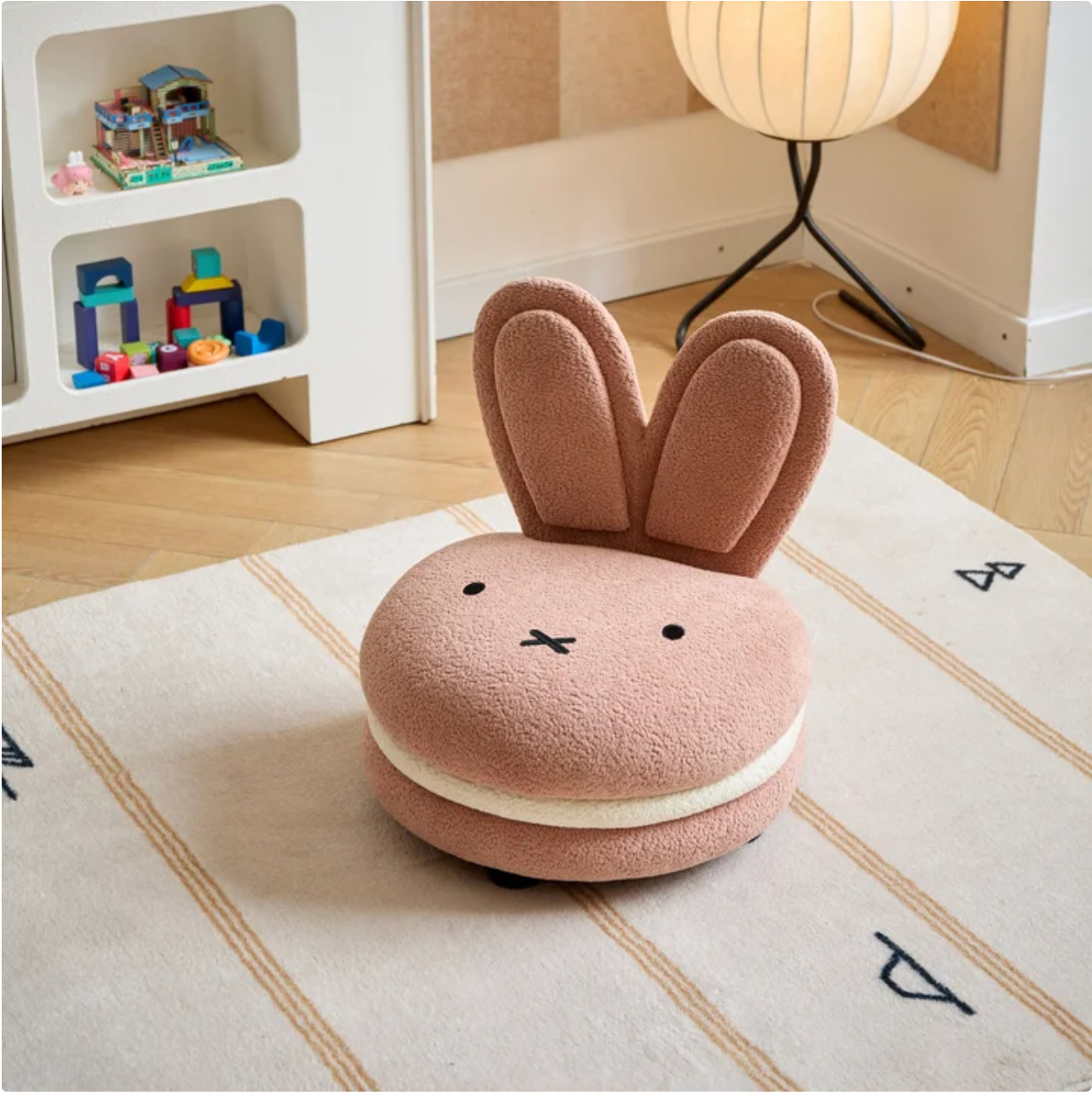 Authentic New Miffy Original Licensed Product - Kids Macaron Chair Pink Color