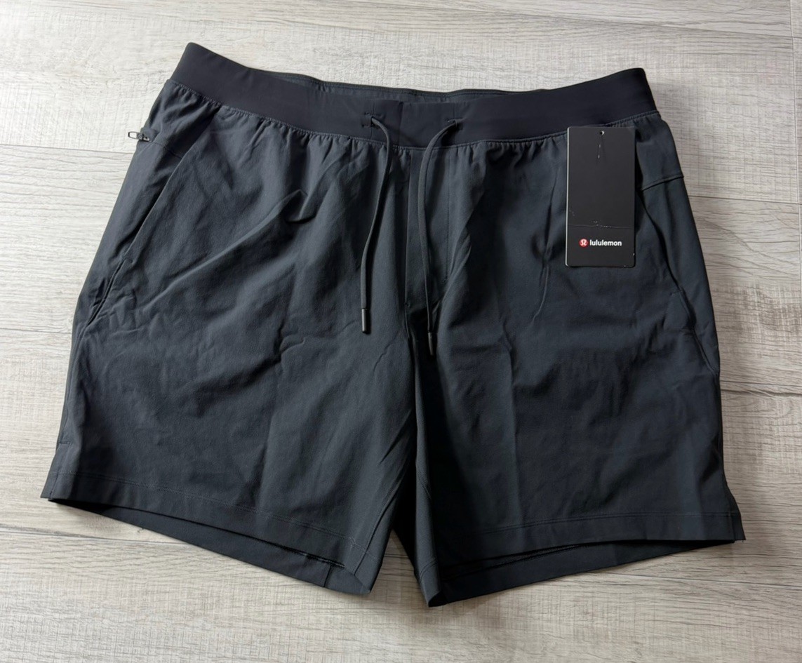 NEW NWT Lululemon Mens Zeroed In Short 7” Black LM7BJ0S Size XL