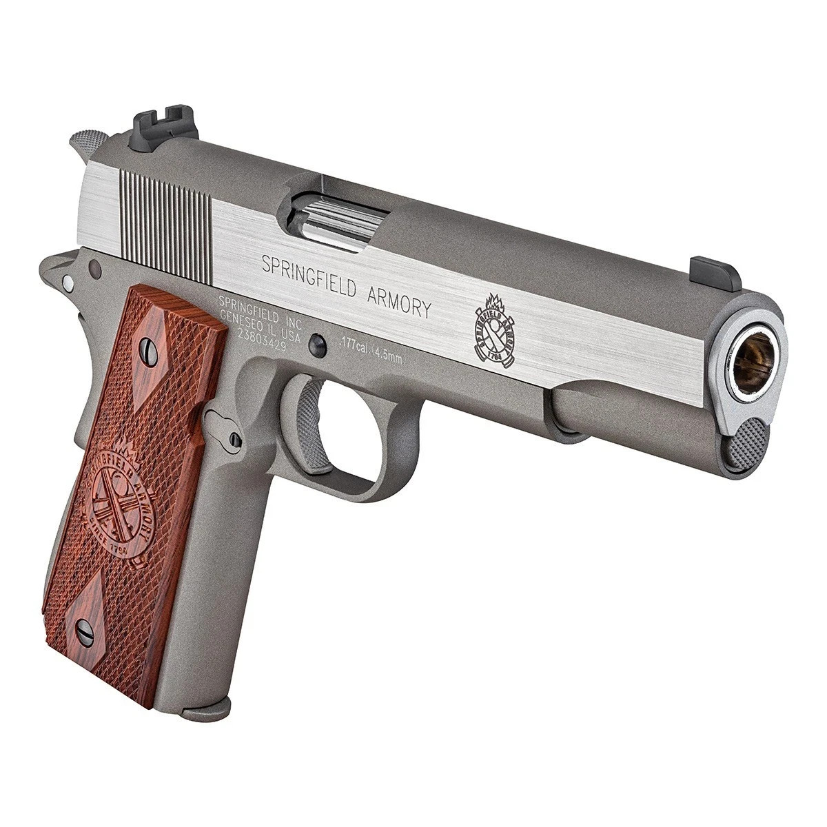 Springfield Armory 1911 Mil Spec Stainless CO2 Blowback .177 BB Air Pistol - Lim