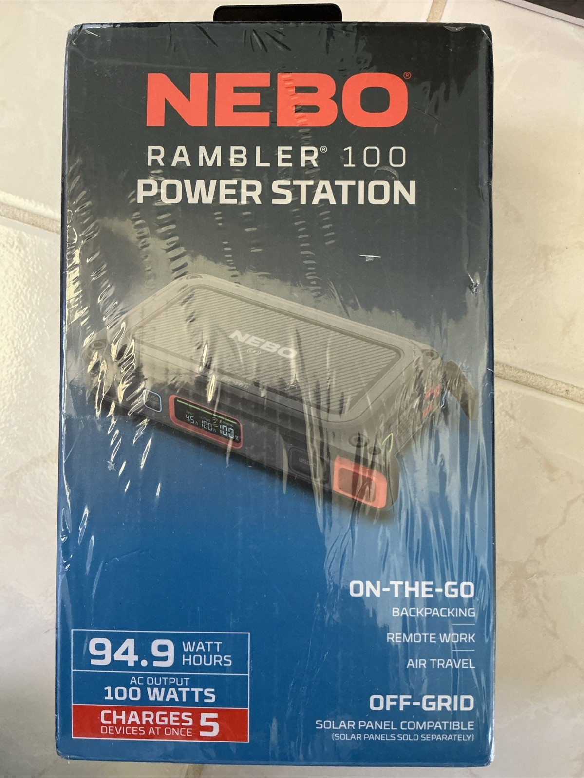 NEBO 100W Rambler 100 Power Station - NEB-PST-0004 - SEALED NEBO 100W Rambler 100 Power Station - NEB-PST-0004 - SEALED