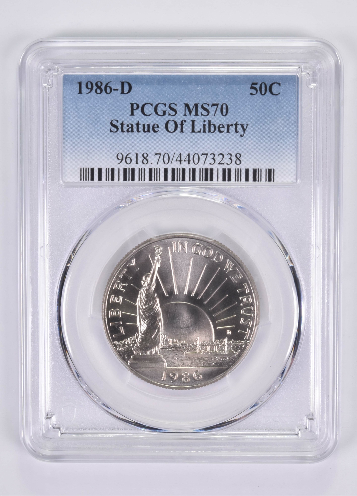 1986-D Statue of Liberty Commemorative Half Dollar MS70 PCGS 1986-D Statue of Liberty Commemorative Half Dollar MS70 PCGS