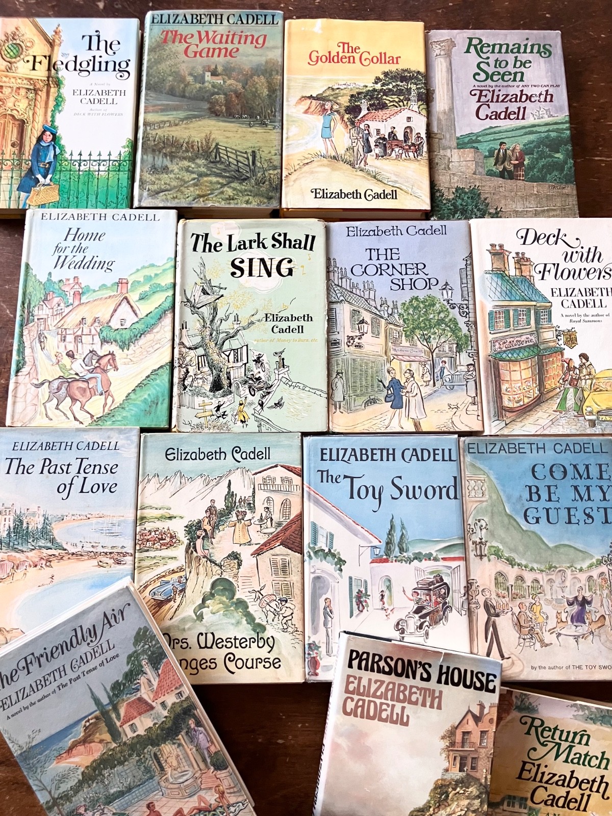 Elizabeth Cadell Books, vintage-Collar, Wedding, Sword, Lark, Guest, MANY MORE