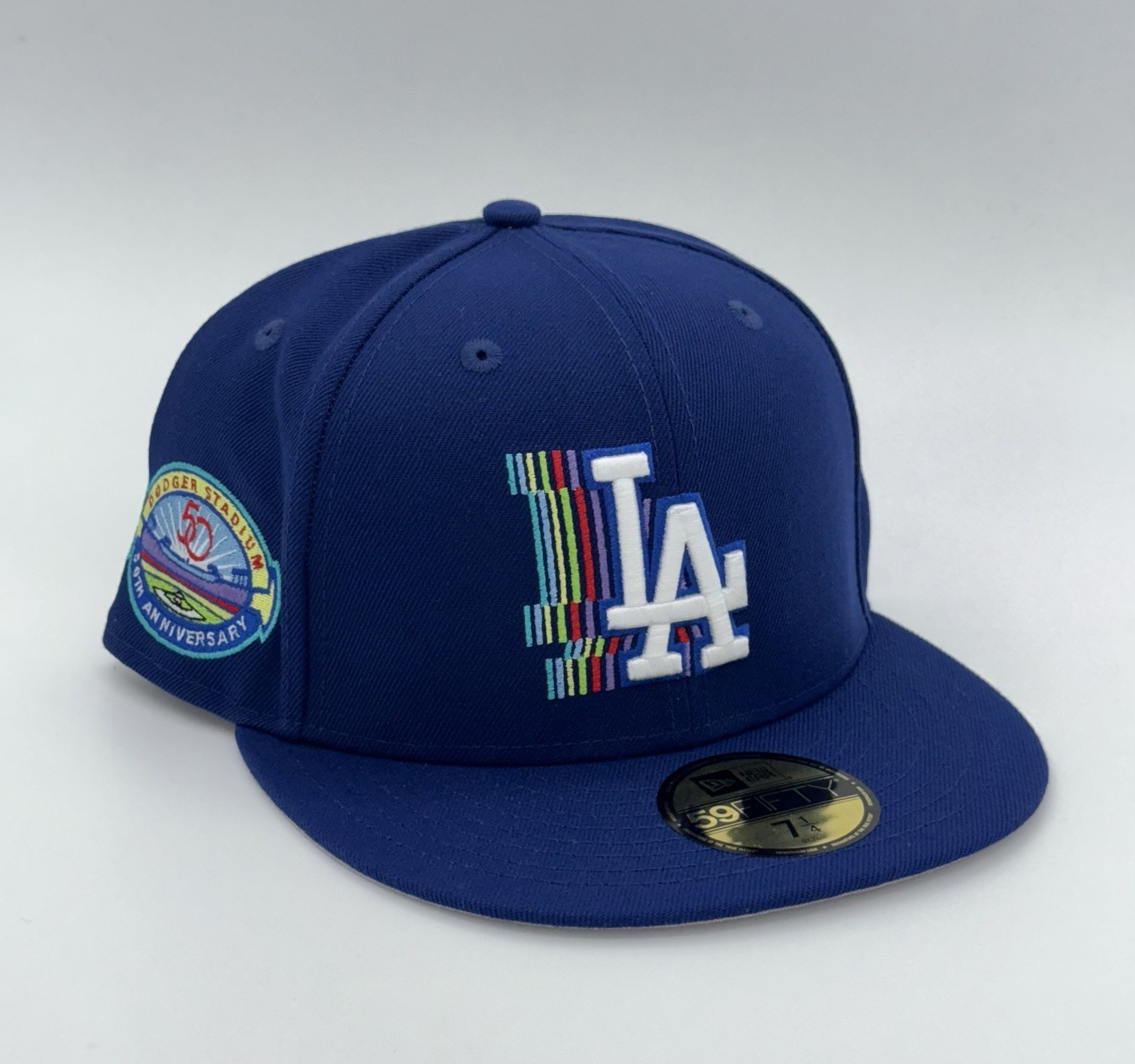 Los Angeles Dodgers New Era 59Fifty 50th Anniversary Fitted Hat Size 7 1/4