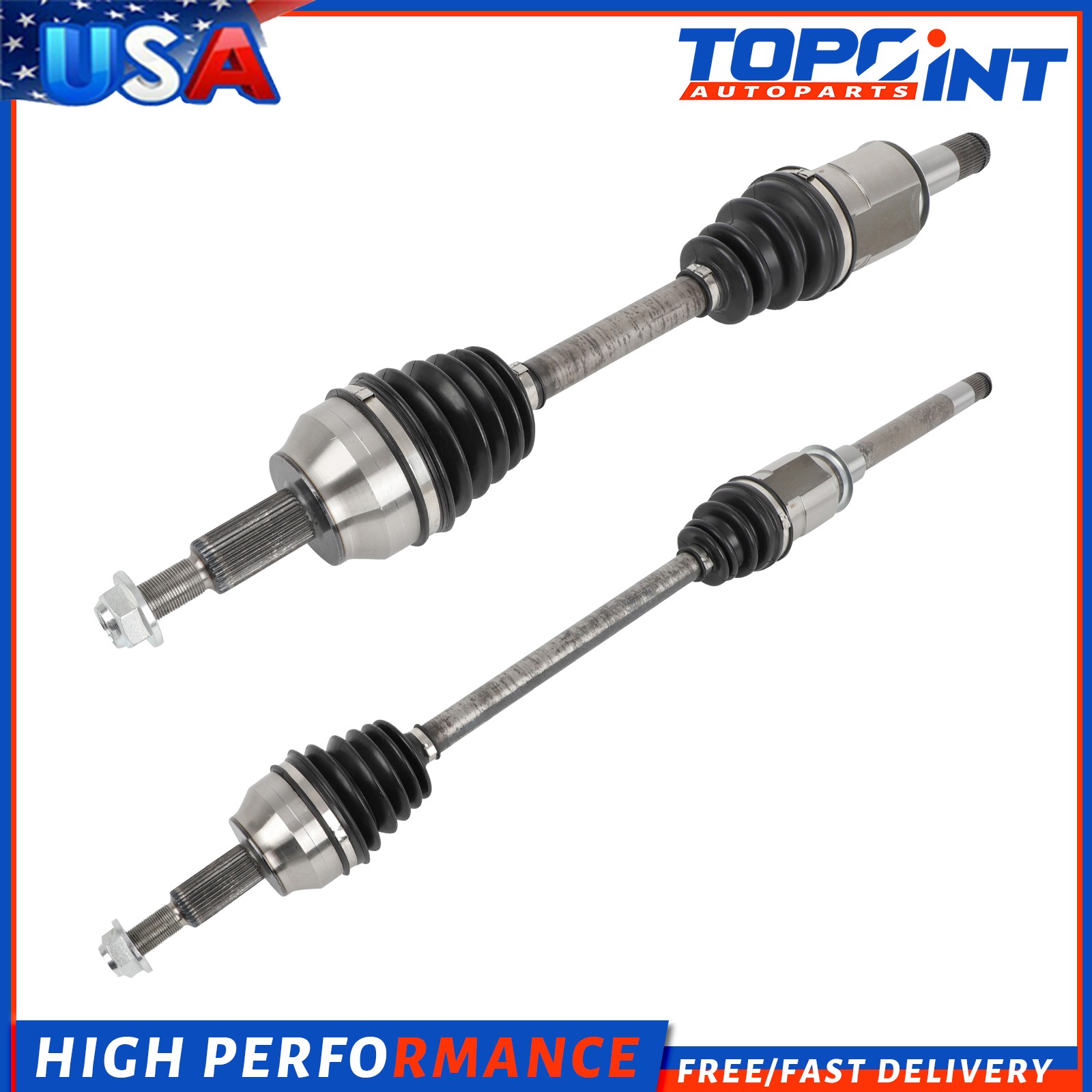 2Pc For 2011-2023 Dodge Durango 2011-21 Jeep Grand Cherokee Front LH RH CV Axle
