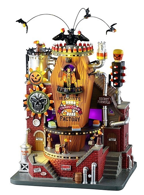 Lemax The Count's Candy Corn Factory 55299 w/Adapter BRAND NEW 
