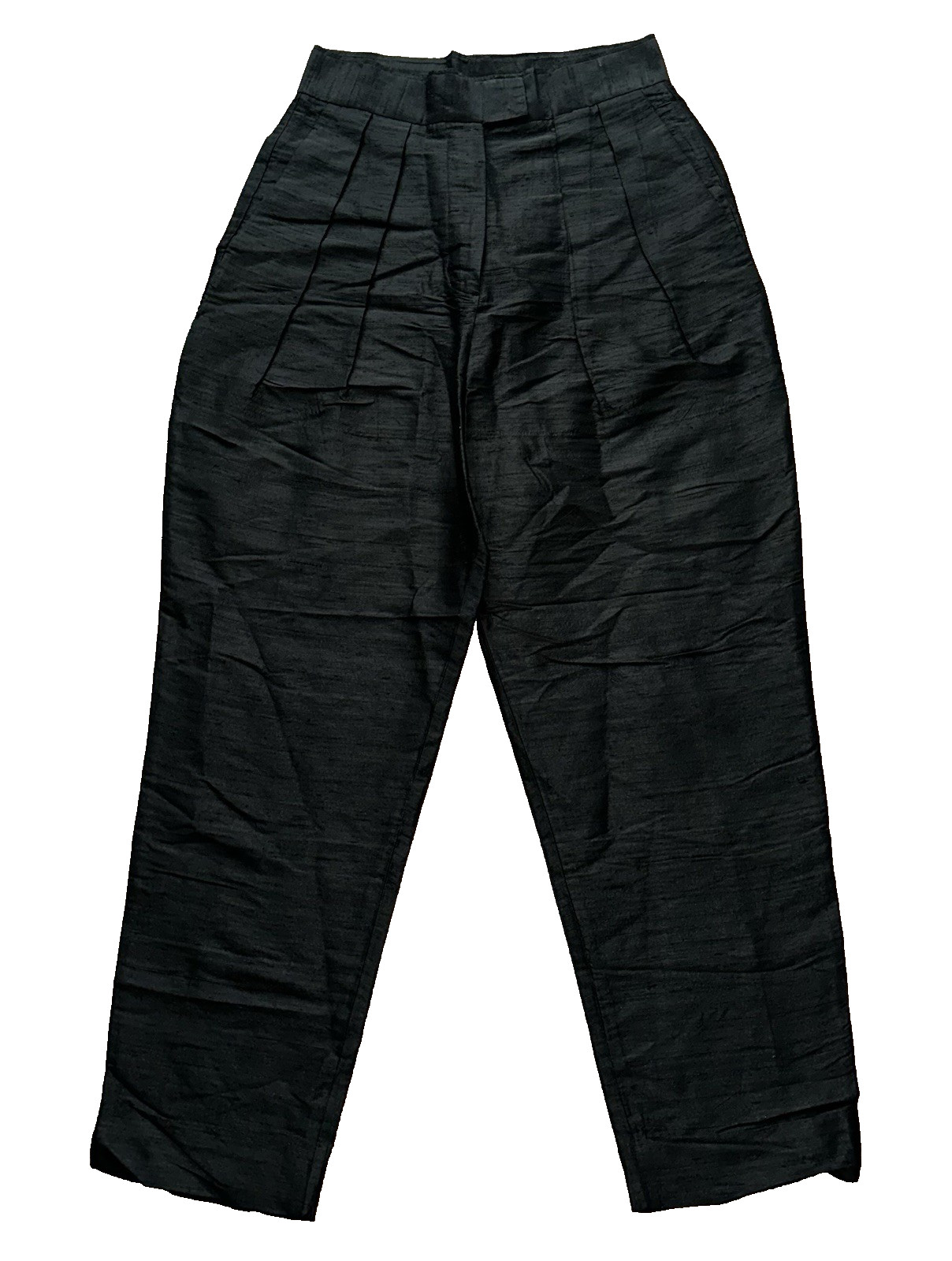 New NWT $368 JULIA AMORY Size Medium 100% Silk Deco Pant Dupioni Black Noir New NWT $368 JULIA AMORY Size Medium 100% Silk Deco Pant Dupioni Black Noir