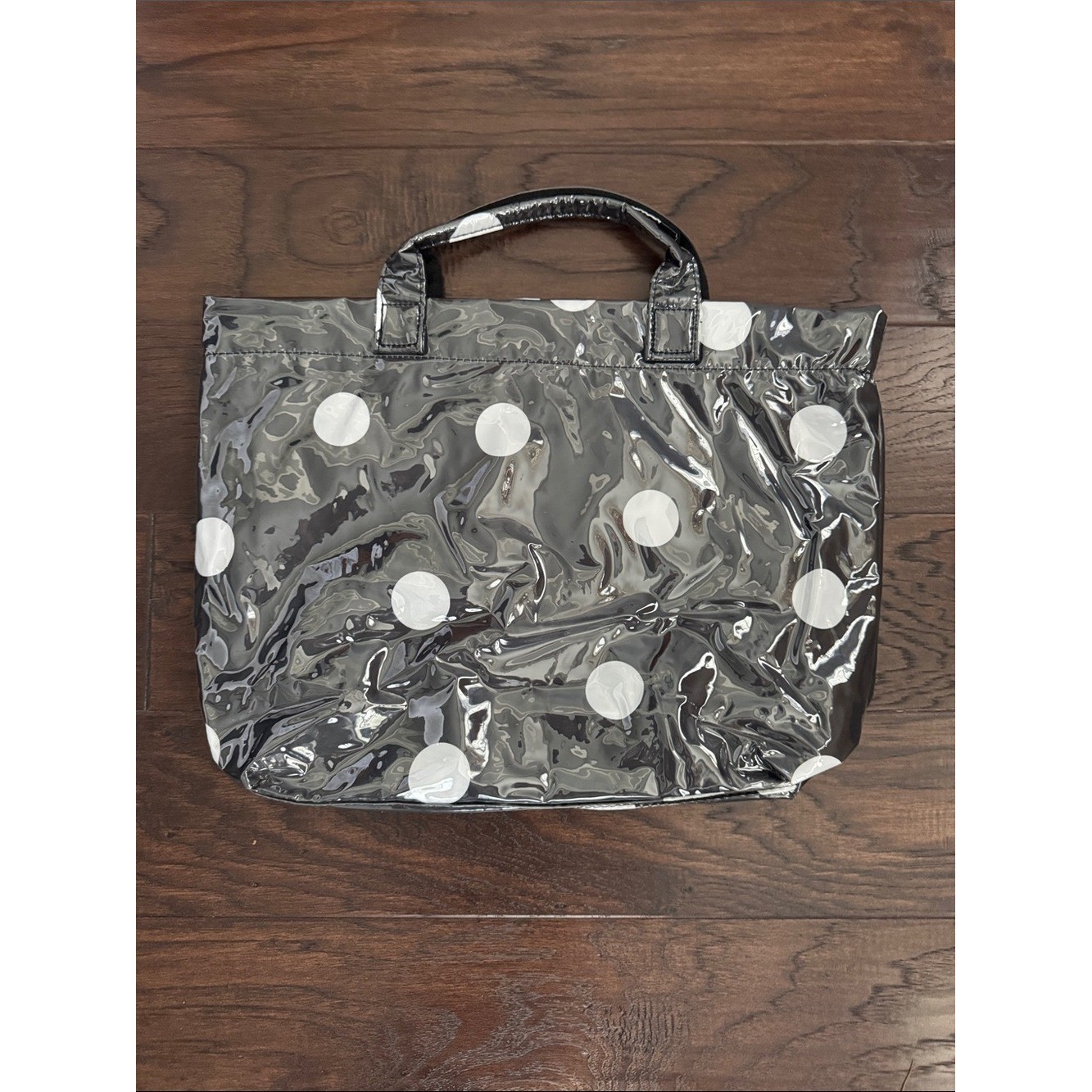 NWOT Disney Minnie inspired Polka Dot Black Tote Bag PVC