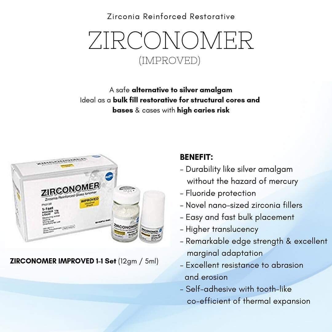 Shofu Zirconomer Improved Zirconia Reinforced Restorative Universal shade Dental
