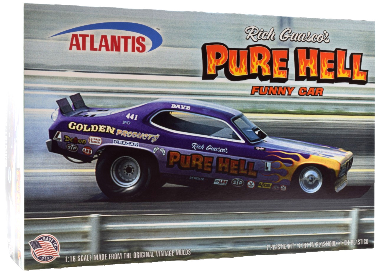 Atlantis Rich Guasco's Pure Hell Dodge Demon Funny Car 1:16 Model Car Kit H1495