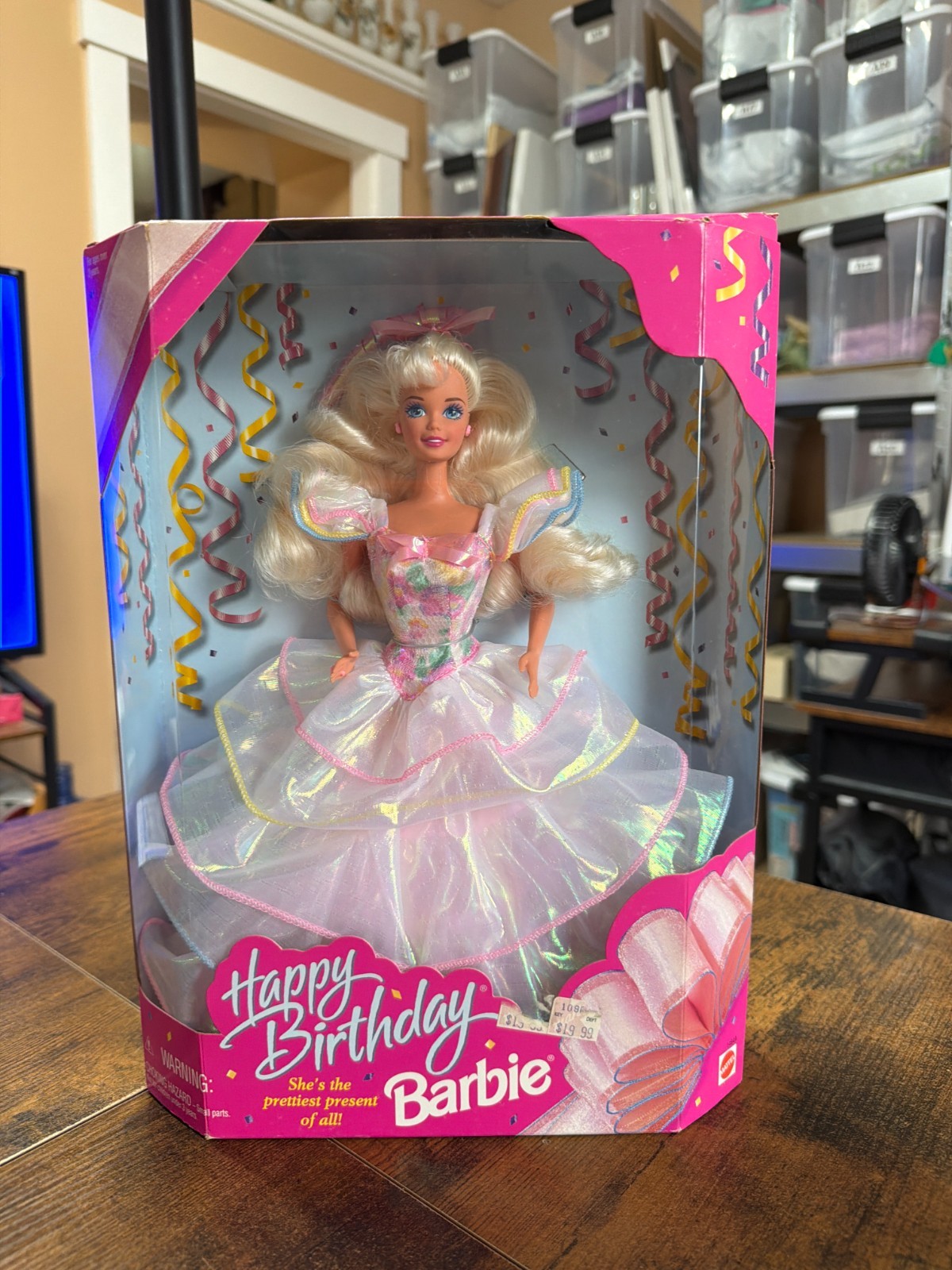 VTG 1995 Happy Birthday Barbie Mattel #14649 The Prettiest Present ~ Brand New.