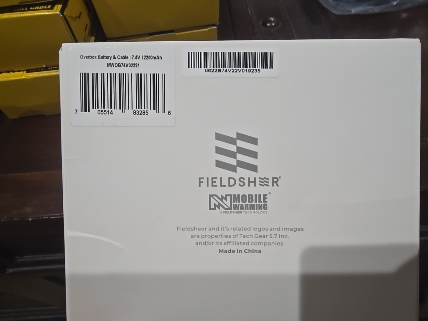 Fieldsheer Mobile Warming 7.4v Powersheer Battery & USB Cable 2200 mAh Fieldsheer Mobile Warming 7.4v Powersheer Battery & USB Cable 2200 mAh