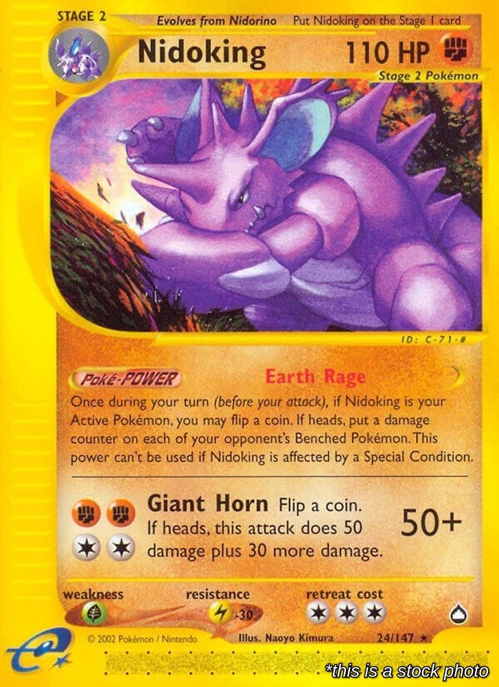 Nidoking (24) 024/147 AQ Pokemon LP