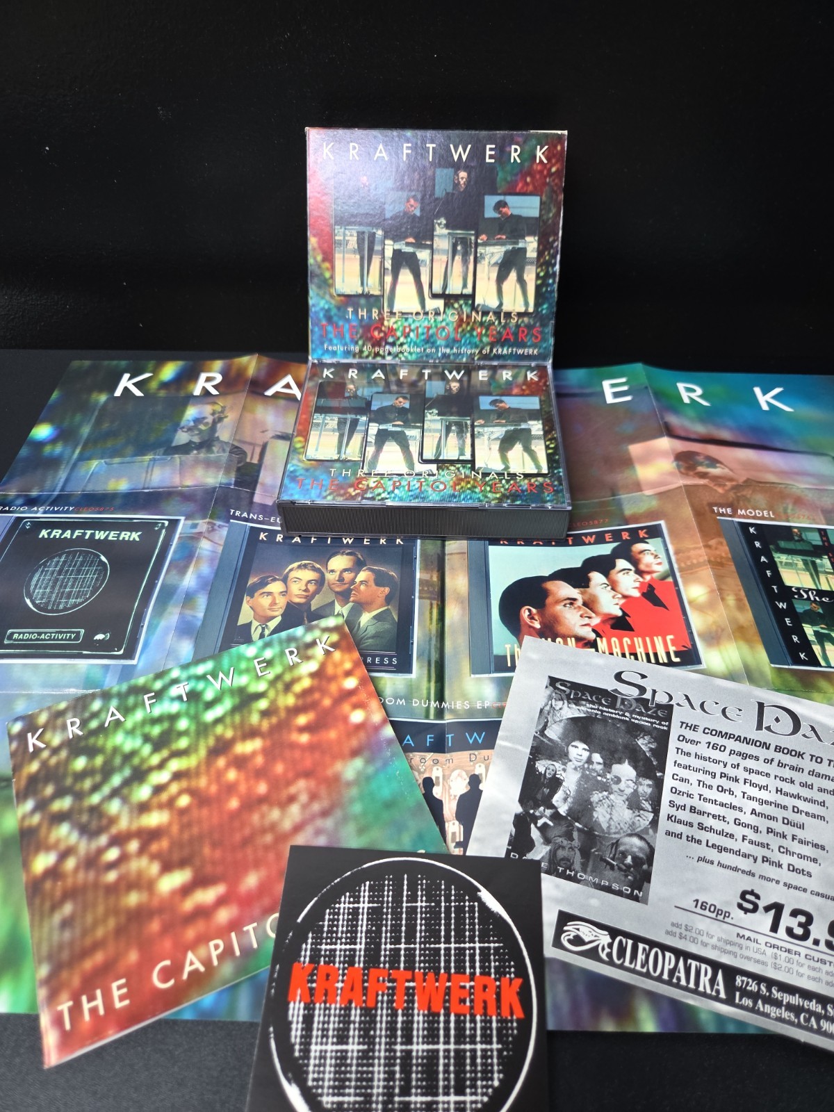Kraftwerk Capitol Years 3 Cd Set Slipcover/Poster/Book/Sticker/Order COMPLETE EX