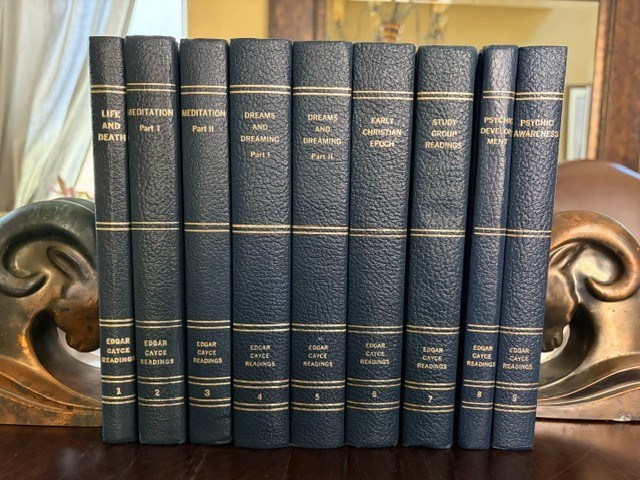 Edgar Cayce Readings 9 Vol Set 1-9 A.R.E. Press Leatherette